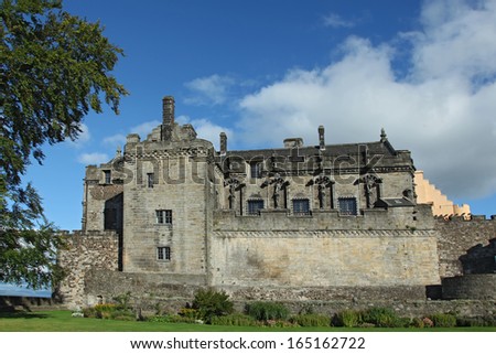 Stirling Castle in Stirling, Scotand.