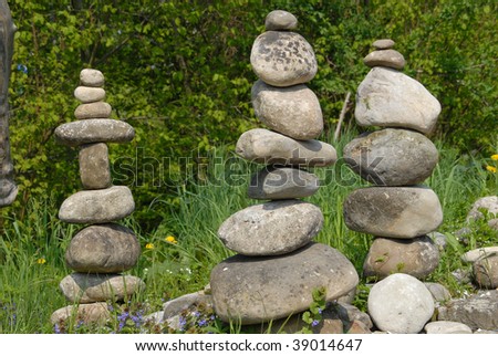 stone towers in well balance