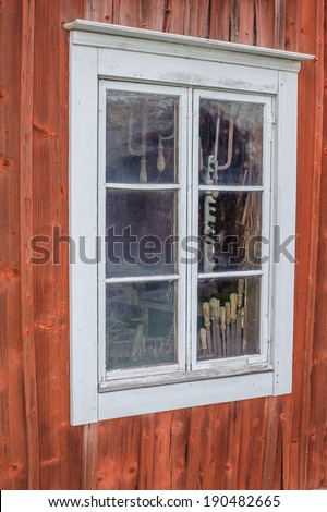Window Of A Tool Shed