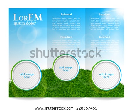 triple fold brochure template