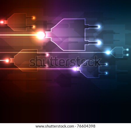 Glowing abstract background , vector illustration