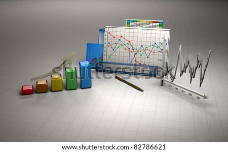 business finance image, bar, diagram, graphic, chart