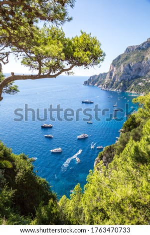 Similar – Image, Stock Photo The island of Capri in the fog
