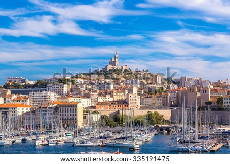 Similar – Image, Stock Photo Houses in Marseille
