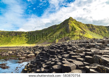 Giant's Causeway in a beautiful summer day, Northern Ireland Сток-фото © 