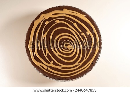 Similar – Image, Stock Photo Salted caramel chocolate cookies on ceramic plate