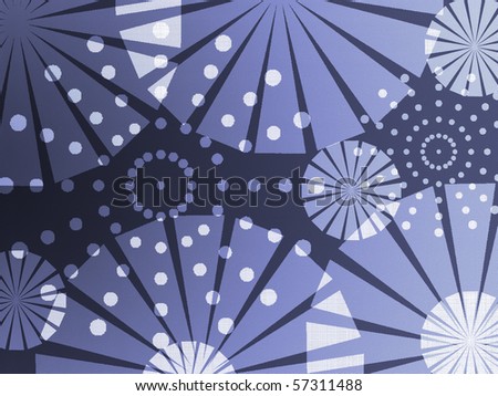 Blue background with sun rays pattern