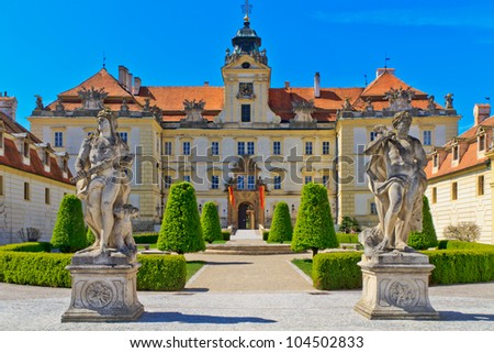 Similar – Foto Bild Park und Barocktreppe des Heiligtums der Nossa Senhora dos Remédios Portugal