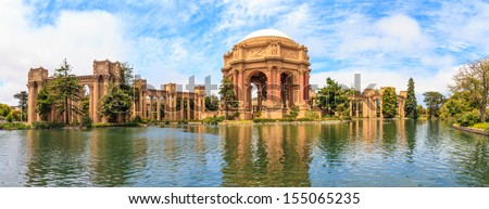 San Francisco Panorama, Exploratorium and Palace of Fine Art, California