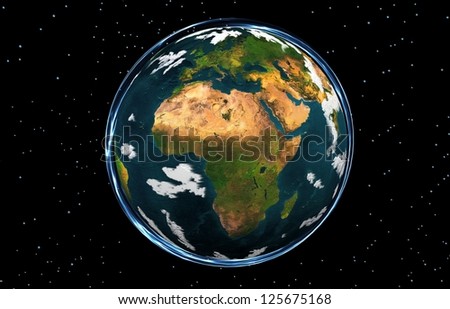 EARTH GLOBE AFRICA \