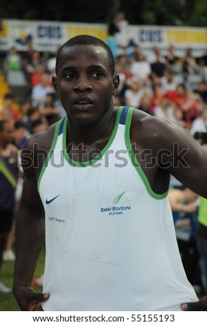 TURIN, ITALY - JUNE 12: Nilson AndrÃ¨ of Brazil stands during the 2010 Memorial Primo Nebiolo track and field athletics international meeting, on June 12, 2010 in Turin, Italy.