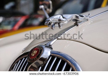 TURIN - JUN 12 : Jaguar car on display at theAuto Show on June 12, 2009 in Arona, Italy.