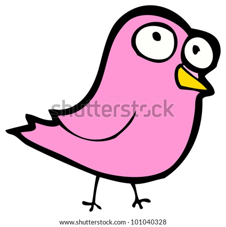 Cartoon Pink Bird Stock Photo 101040328 : Shutterstock