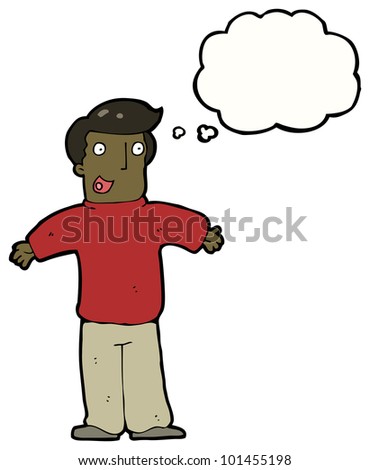 Cartoon Man Imagining Stock Photo 101455198 : Shutterstock