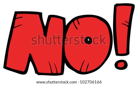 Cartoon No Shout Stock Photo 102706166 : Shutterstock