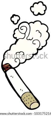 Cartoon Smoking Cigarette Stock Photo 103175216 : Shutterstock