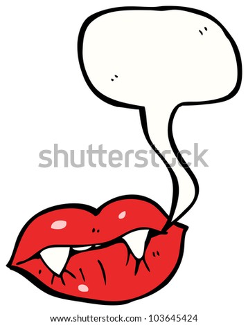 vampire lips cartoon