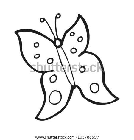 Cartoon Butterfly Stock Vector Illustration 103786559 : Shutterstock