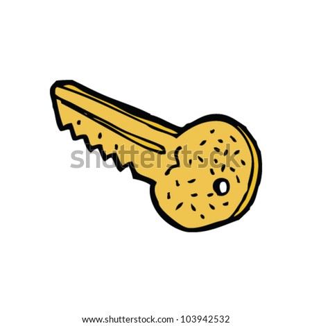 Cartoon Door Key Stock Vector Illustration 103942532 : Shutterstock