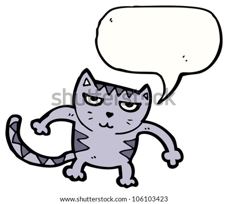 Cat Attack Cartoon Stock Photo 106103423 : Shutterstock