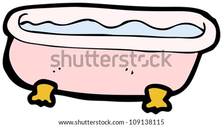 Cartoon Bath Full Of Water Stock Photo 109138115 : Shutterstock