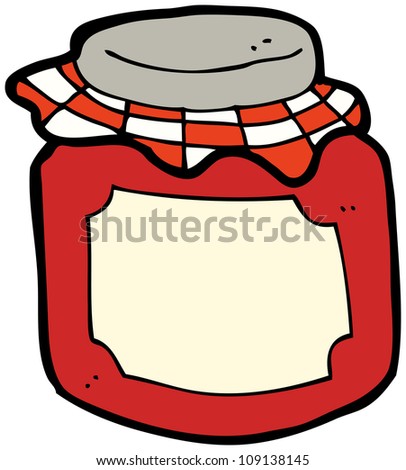 Cartoon Jam Jar Stock Photo 109138145 : Shutterstock