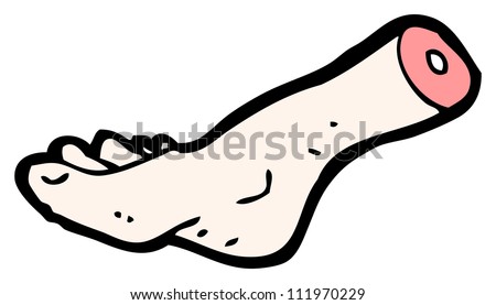 Severed Foot Cartoon Stock Photo 111970229 : Shutterstock