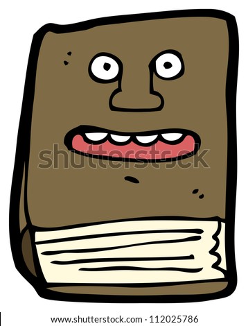 Cartoon Book With Face Stock Photo 112025786 : Shutterstock