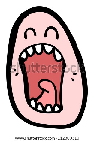 Cartoon Screaming Face Stock Photo 112300310 : Shutterstock