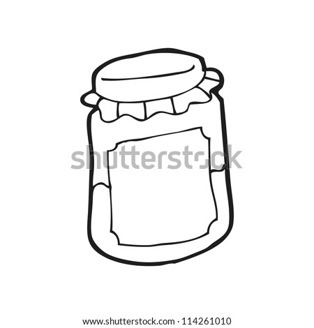 Cartoon Jam Jar Stock Photo 114261010 : Shutterstock