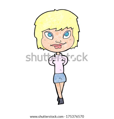 Cartoon Happy Woman Stock Photo 175376570 : Shutterstock