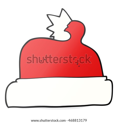 Freehand Drawn Cartoon Christmas Hat Stock Photo 468813179 : Shutterstock