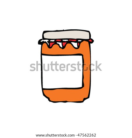 Drawing Of A Jar Of Marmalade Stock Vector Illustration 47562262 ...