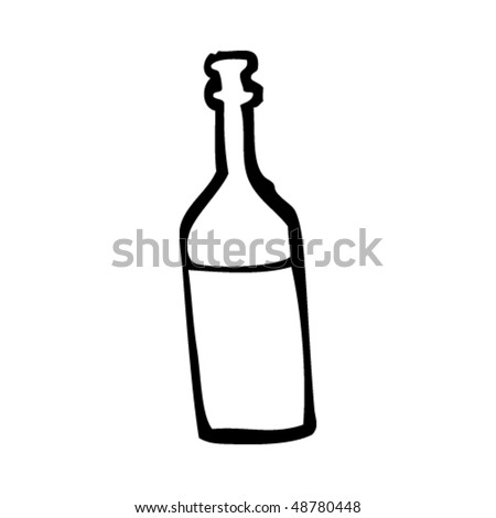 Bottle Drawing Stock Vector Illustration 48780448 : Shutterstock