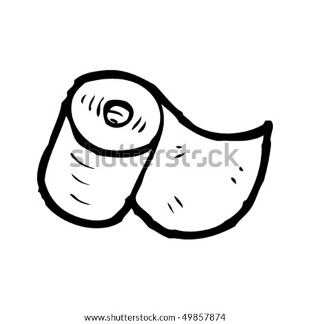 Paper Roll Drawing Stock Vector Illustration 49857874 : Shutterstock