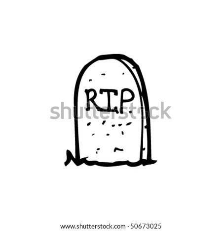 Quirky Drawing Of A Grave Stock Vector Illustration 50673025 : Shutterstock