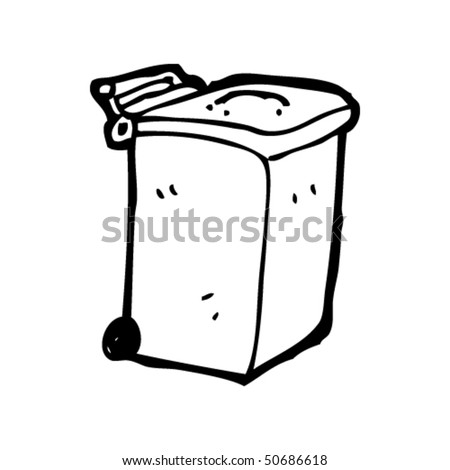 Quirky Drawing Of A Wheel Bin Stock Vector Illustration 50686618 ...