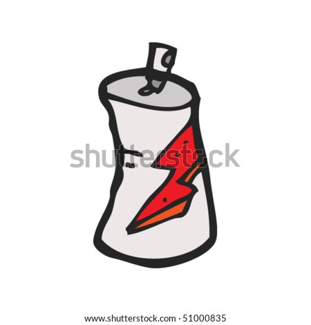 Quirky Drawing Of A Spraypaint Can Stock Vector Illustration 51000835 ...