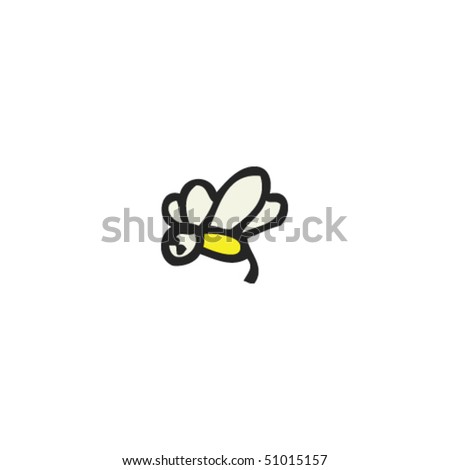 Quirky Drawing Of A Tiny Bee Stock Vector Illustration 51015157 ...