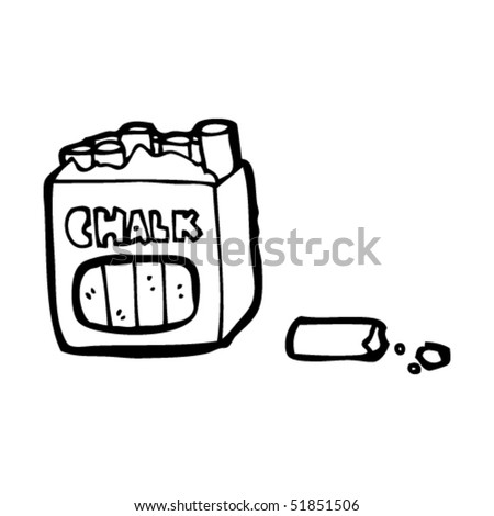 Quirky Drawing Of Chalk Stock Vector Illustration 51851506 : Shutterstock