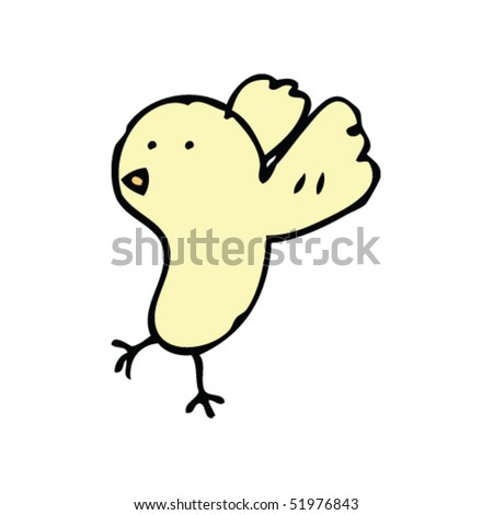 Quirky Drawing Of A Bird Stock Vector Illustration 51976843 : Shutterstock