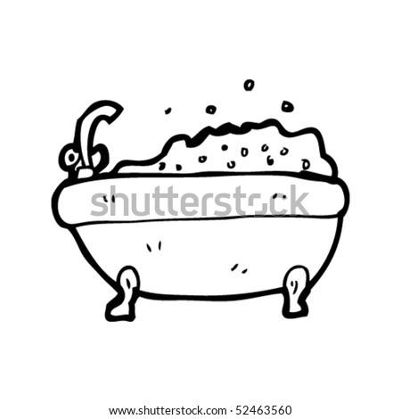 Quirky Drawing Of A Bath Stock Vector Illustration 52463560 : Shutterstock