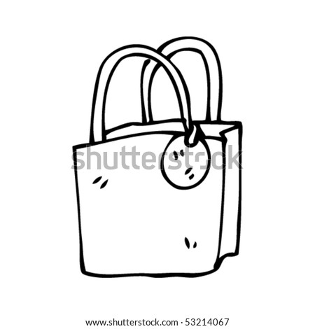 Gift Bag Drawing Stock Vector Illustration 53214067 : Shutterstock