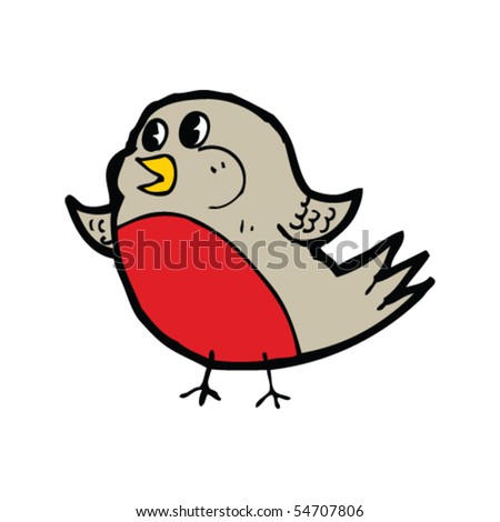 Robin Cartoon Stock Vector Illustration 54707806 : Shutterstock