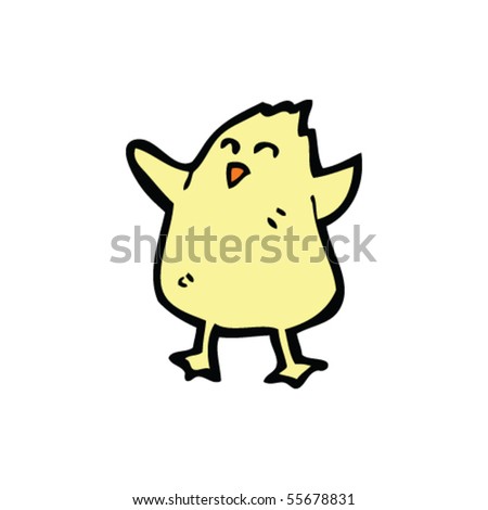 Happy Chick Cartoon Stock Vector 55678831 : Shutterstock