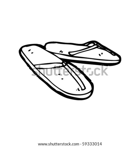 Sandals Cartoon Stock Vector Illustration 59333014 : Shutterstock