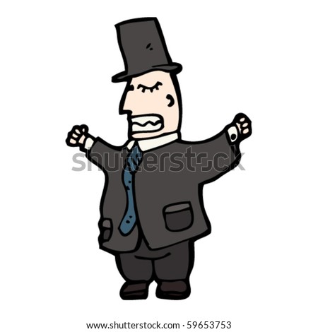 Undertaker Cartoon Stock Vector Illustration 59653753 : Shutterstock