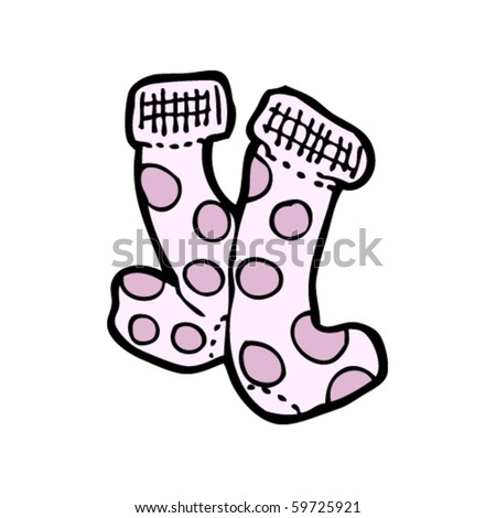 Socks Cartoon Stock Vector Illustration 59725921 : Shutterstock