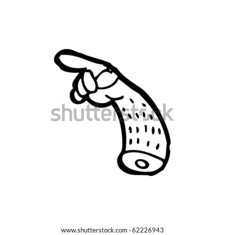 Pointing Arm Cartoon Stock Vector Illustration 62226943 : Shutterstock