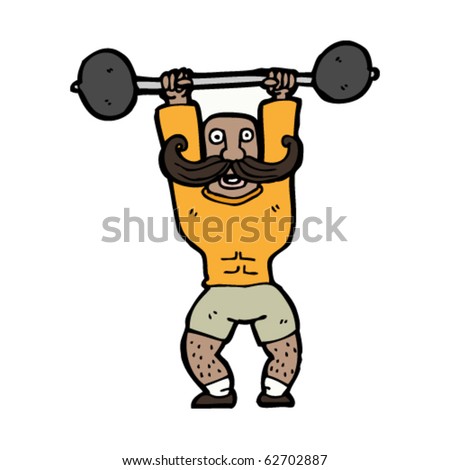 Strongman Cartoon Stock Vector Illustration 62702887 : Shutterstock